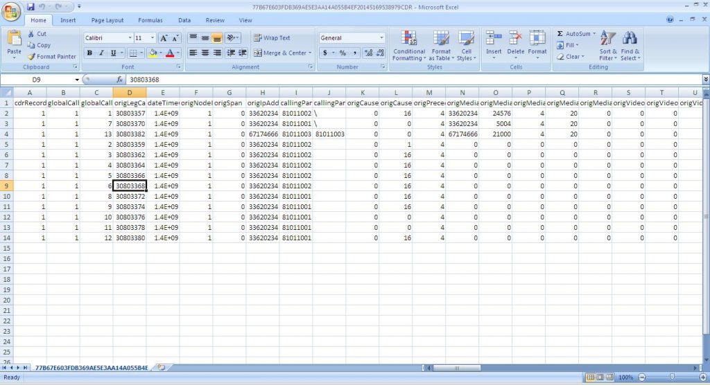 Cisco CDR (Call Detail Record) Reporting - Part I