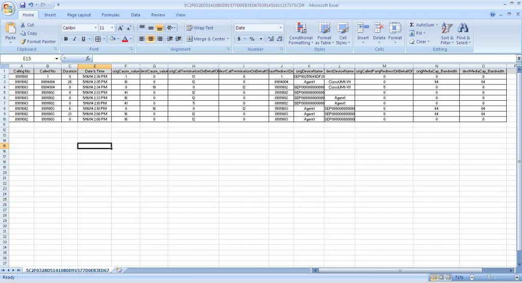 Cisco CDR (Call Detail Record) Reporting - Part III