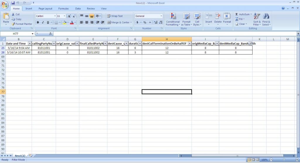 Codec Mismatch - How To Troubleshoot With Cdr Report