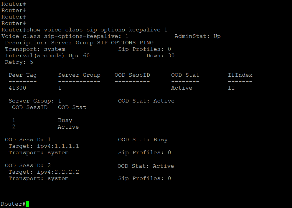 Configure Cisco CUBE SIP Options PING